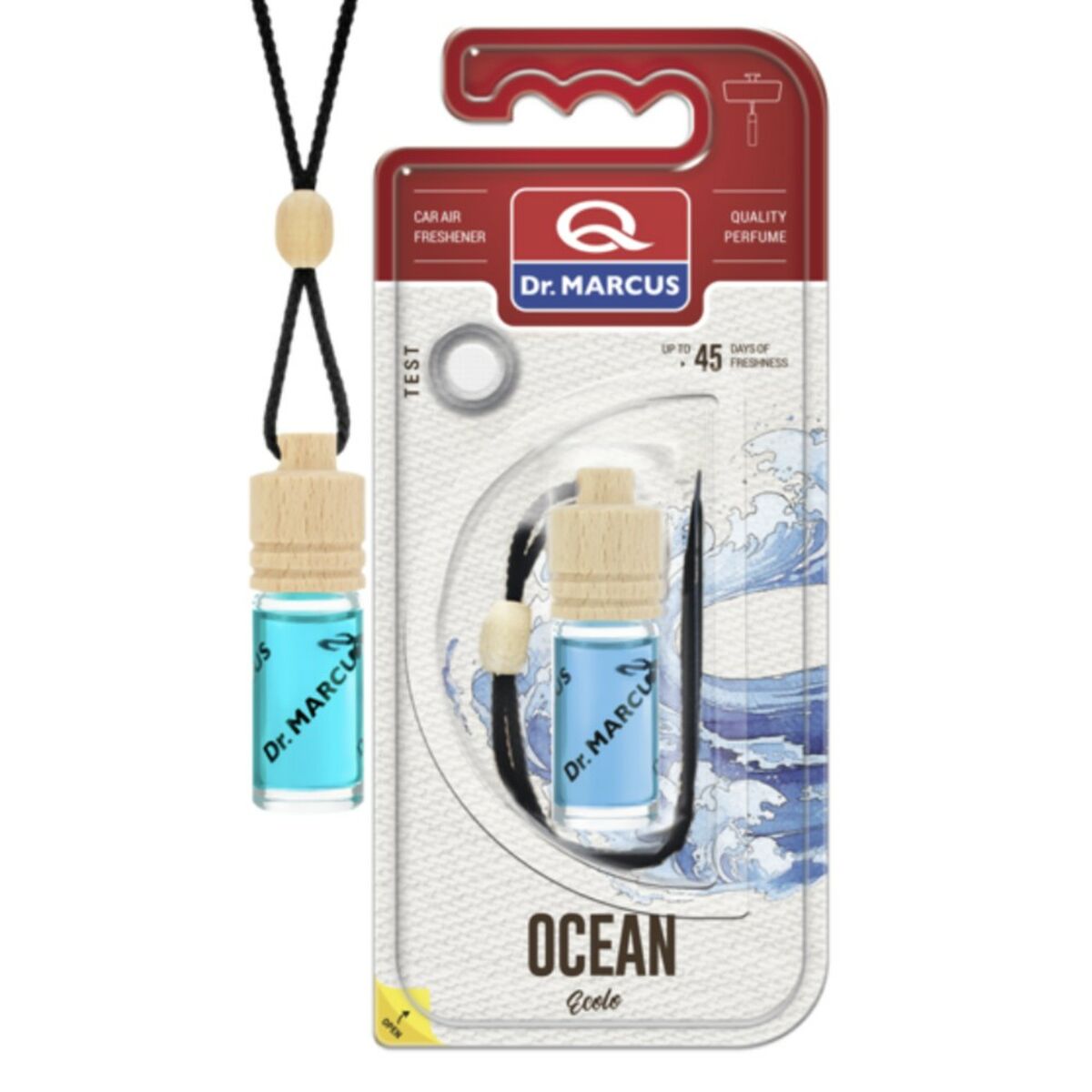 Auto Lufterfrischer Dr Marcus Ecolo Ocean 4,5 ml Holz Kristall Parfüm Halsband 4 Stücke - Car Schutz